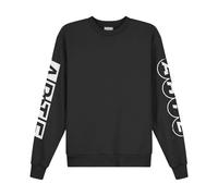 Arte Antwerp, unisex, Sweatshirts et sweats à capuche, Noir, Taille: M Sleeve Print Crewneck