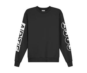 Arte Antwerp, unisex, Sweatshirts et sweats à capuche, Noir, Taille: M Sleeve Print Crewneck