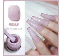 Arte Clavo Transparent Nude Rose Couleur Gelée Gel Vernis À Ongles Semi Permanent 15ml Couche De Finition Tremper Uvled Vernis Nail Art Design.3121.