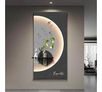 Arte de Pared 3D con Relieve de Arenisca y Luz LED para Decoración de Hogar