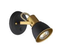 ARTE LAMP Plafonnier LED avec abat-jour en métal noir pour cuisine, bureau ou maison