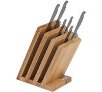 Arte Legno Bloc à Couteaux en Bois de hêtre Naturel 9 Couteaux