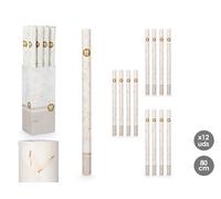 Arte Regal Canon à confetti Papillon 80 cm blanc Papier Carton Métal (Set de 24)