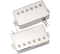 Artec LPA210 Alnico 5 Couvert Set Micros Humbucker Manche Chevalet pour Guitare électrique style Les Paul, Nickel