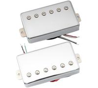 Artec LPA210 Alnico 5 Couvert Set Micros Humbucker Manche Chevalet pour Guitare électrique style Les Paul, Chrome