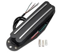 Artec SBA73C Alnico 5 Hot Rails Micro Humbucker Format Simple Bobinage Manche Milieu Chevalet 12K pour Guitare électrique style Strat, Chrome Rail