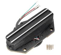 Artec TRA73C Alnico 5 Hot Rails Micro Humbucker Format Simple Bobinage Chevalet 12K pour Guitare électrique style Tele, Chrome Rail