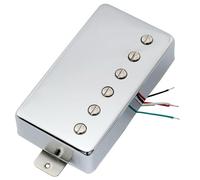 Artec VH59 Vintage Tone Couvert Alnico 5 Micro Humbucker Chevalet 8,4K pour Guitare électrique Les Paul Style, Chrome
