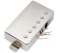 Artec VH59A Vintage Couvert Alnico 5 Micro Humbucker Chevalet 8,4K Nickel | pour Guitare électrique LP