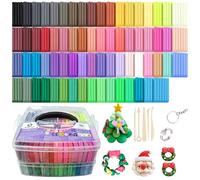 Artecho Kit d'argile polymère, 70 couleurs, kit d'argile de modelage avec 5 outils de sculpture en argile et accessoires pour le bricolage, la conception de bijoux, la décoration de la maison et la