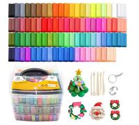 Artecho Kit d'argile polymère, 82 couleurs, kit d'argile de modelage avec 5 outils de sculpture en argile et accessoires pour le bricolage, la conception de bijoux, la décoration de la maison et la