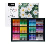 Artecho Pastels à l'huile 72 Strong Color Set, Couleurs Résistantes à la Lumière, Toucher Doux, Mélange et Ombrage Faciles, Idéal Pour les Artistes, les Peintres Amateurs, l'école.