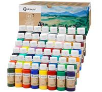 Artecho Peinture Acrylique 48×59 ml, Peintures pour Artiste, pour Papier, Roche, Bois, céramique, Tissu.