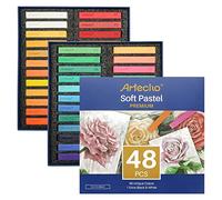 Artecho Premium 48C Pastel Doux Set Pour Les Débutants Ainsi Que Les Peintres Professionnels à Offrir en Cadeau