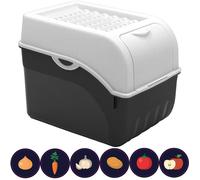 ARTECSIS Boîte Pomme de Terre 9L Blanc - Rangement Optimal - Conservation Idéale pour Pommes de Terre, Oignons & Ail