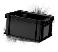 ARTECSIS Caisse en plastique 29L - 41X34x24 cm - Anthracite / Bac de rangement empilable