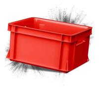 ARTECSIS Caisse en plastique 29L - 41X34x24 cm - Rouge/Bac de rangement empilable