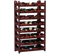 ARTECSIS Casier à Bouteilles pour 48 Bouteilles, Étagère à Vin, Range Bouteille en Plastique Brun