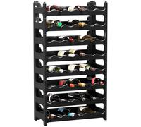 ARTECSIS Casier à Bouteilles pour 48 Bouteilles, Étagère à Vin, Range Bouteille en Plastique Noir