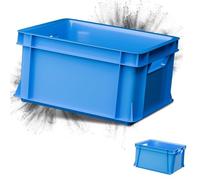 ARTECSIS Lot de 2 Caisses en plastique 29L - 41X34x24 cm - Bleu/Bac de rangement empilable