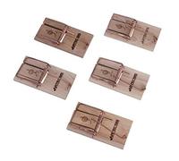 ARTECSIS Lot De 5 Pièges À Souris avec Appât, Souricière, Tapette À Souris en Bois Réutilisable