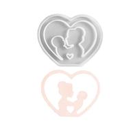 Artefact en résine époxy - Moule en silicone pour la fête des mères - Outils alimentaires flexibles pour décorations d'anniversaire, fêtes à la maison, bureau familial