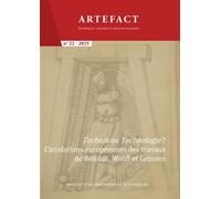 Artefact. Techniques, histoire et sciences humaines n°22/2025 Technik ou Technologie ? Circulations européennes des travaux de Bélidor, de Wolff et de Gessner - Marcos Camolezi - Presses Universitaire
