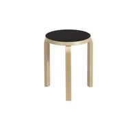 Artek Tabouret 60 structure laqué claire noir structure bouleau massif laqué clair