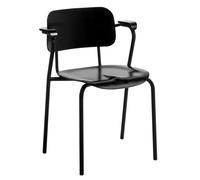 ARTEK chaise LUKKI CHAIR (Laqué noir - Acier, hêtre, bouleau)