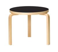artek Table 90D Bouleau/ Linoléum Noir