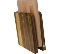 ArteLegno bloc à couteaux magnétique en noyer + planche de cuisine AL86WL