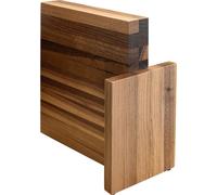 ArteLegno bloc magnétique pour 10 couteaux en bois de noyer AL90WL