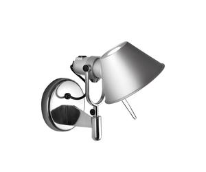 Artemide Applique murale Tolomeo Faretto aluminium. avec bouton on-off