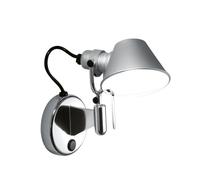Artemide Applique murale Tolomeo Micro Faretto aluminium. avec bouton on-off