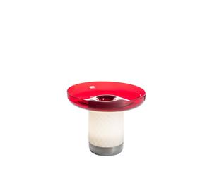 Artemide Bontà Akku Tischleuchte, assiette rouge
