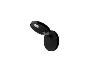Artemide Demetra Spotlight Wandleuchte, noir mat, 2700K, variateur tactile