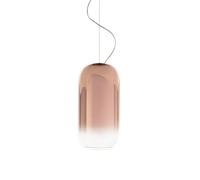 Artemide Gople Suspension Pendelleuchte, structure argent, diffuseur cuivre