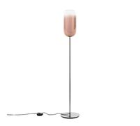 ARTEMIDE lampadaire GOPLE (Cuivre métallique PVD, structure argentée - Aluminium et verre soufflé)