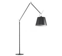ARTEMIDE lampadaire TOLOMEO MEGA Ø 42 cm (Dimmer diffuseur en tissu noir et structure noire - Aluminium, acier)