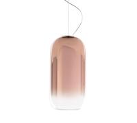 ARTEMIDE lampe à suspension GOPLE (Cuivre PVD, structure noire - Aluminium et verre soufflé)