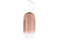 ARTEMIDE lampe à suspension GOPLE MINI (Cuivre métallique PVD, structure argentée - Aluminium et verre soufflé)