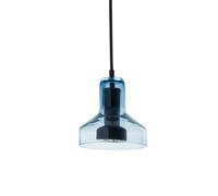 ARTEMIDE lampe à suspension STABLIGHT "A" (diffuseur aquamarine, structure noire - Verre soufflé, aluminium)
