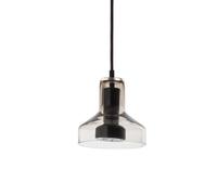 ARTEMIDE lampe à suspension STABLIGHT "A" (diffuseur marron, structure noire - Verre soufflé, aluminium)