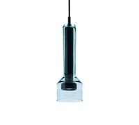 ARTEMIDE lampe à suspension STABLIGHT "B" (diffuseur aquamarine, structure noire - Verre soufflé, aluminium)