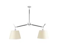 ARTEMIDE lampe à suspension TOLOMEO BASCULANTE 2 BRACCI (Ø 42 cm - parchemin, Aluminium)