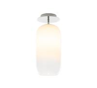 ARTEMIDE lampe de plafonde GOPLE (Blanc ombré, structure argentée - Aluminium et verre soufflé)