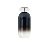 ARTEMIDE lampe de plafonde GOPLE (Bleu saphir PVD, structure argentée - Aluminium et verre soufflé)