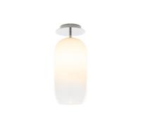 ARTEMIDE lampe de plafonde GOPLE MINI (Blanc ombré, structure argentée - Aluminium et verre soufflé)