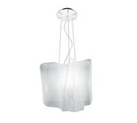 ARTEMIDE lampe à suspension LOGICO (Diffuseur couleur soie brillant - Verre soufflé, aluminium)