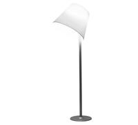 Artemide Melampo Mega Floor Stehleuchte, tige et diffuseur gris aluminium